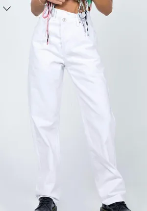 Princess Polly Asymmetrical Jeans thumbnail 1