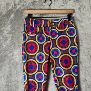 Anthropologie The‎ Essential Slim Trousers Retro Psychedelic Mod 60s Groovy Sz 0 thumbnail 2