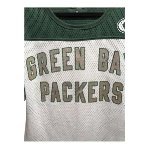 Women's NFL Team Apparel Green Bay Packers 3/4 Sleeve Jersey Shirt Size Medium thumbnail 2