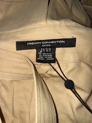 NWT $158 French Connection Women's Light Weight Trench Mini Dress SZ-4 thumbnail 9