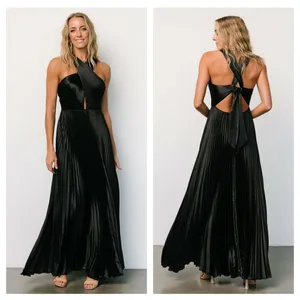 Baltic Born Sandra Pleated Maxi Dress Criss Cross New Without Tags thumbnail 2
