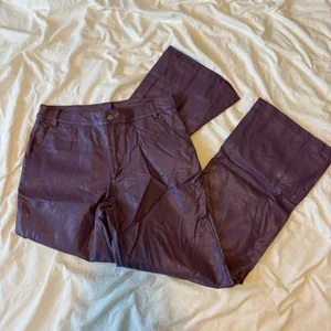Princess Polly Purple Leather Pants thumbnail 2