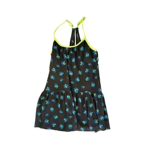 Womens Hollister Floral Forget Me Nots Racerback Flounce Sleeveless Dress - Sz S thumbnail 3