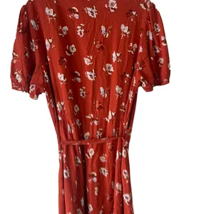 Universal Threads NWT Women's Plus Size‎ XXL Orange Floral Full Button Dress thumbnail 7