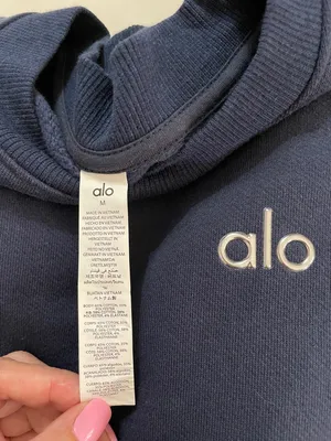 Alo Yoga NWOT Accolade Crew Neck Pullover Sweatshirt Navy Size M Oversized thumbnail 7