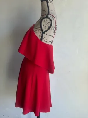 Alice + Olivia Kipp Mini Red Dress Size 4 thumbnail 4