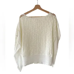 Meadow Rue Anthropology White Crochet Top‎ Size XS/S EUC thumbnail 4