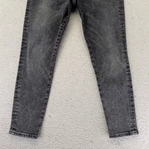 FRAME‎ Le One Skinny Jeans Hughes Washed Black High Rise Stretch LOSKC631 Size 2 thumbnail 7