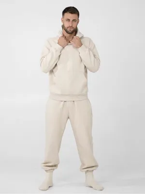 Comfrt Signature Sweatpants M NWT Bone Cream Thick Oversized Luxury Jogger thumbnail 4