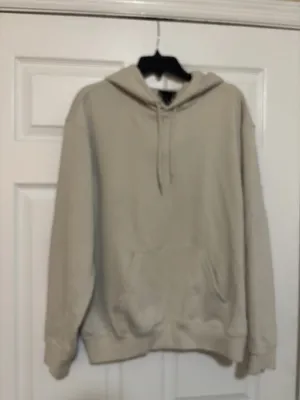 H&M Relaxed Fit Pullover Hoodie in Light Beige XS thumbnail 3