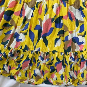 MAAJI Strapless Long Smocked Tiered Maxi Dress Floral Hamilton Bay Print Size M thumbnail 11