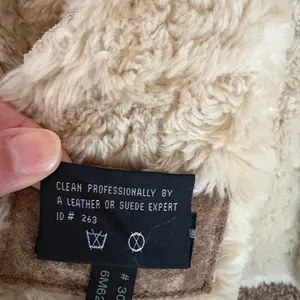 Women’s Brown Shearling Suede Jacket thumbnail 4