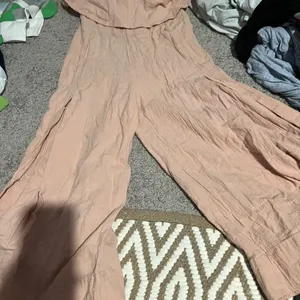 Selfie Leslie STRAPLESS WIDE LEG‎ JUMPSUIT NUDE PINK Small thumbnail 6