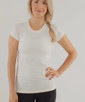 Lululemon Swiftly Tech Short Sleeve Lace Women's 12 Polar Cream thumbnail 1