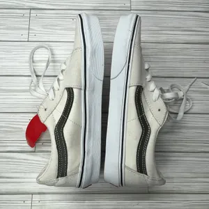 Vans‎ Sk8-Low Marshmallow Black Suede Canvas Sneakers Womens 8.5 Mens 7 NEW thumbnail 2