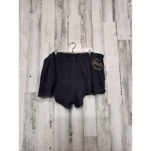 Victoria’s Secret PINK Lounge Shorts Women’s Large Black Scallop Hem Pocket Logo thumbnail 6