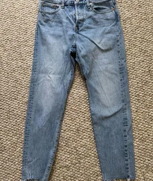 NWOT Levi Strauss Wedgie Straight Leg Light Blue Denim Jeans Size 28 thumbnail 1