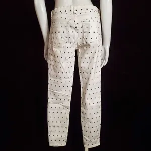 J. Crew Toothpick White & Blue Star Jeans (27) thumbnail 6