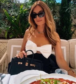 ZARA black bodysuit white bow top blouse thumbnail 9