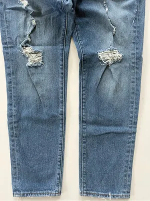 Abercrombie & Fitch RELAXED TAPER STRETCH Distressed Jeans size 30x30 thumbnail 3