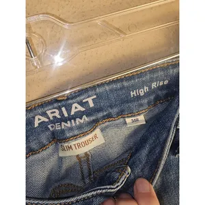 Ariat Womens Oakland Slim Trouser High Rise Wide Leg Jeans 34R 34 Regular thumbnail 3