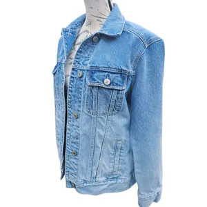Abercrombie & Fitch Ombre Denim Trucker Jacket Blue‎ Gradient Womens Small thumbnail 3