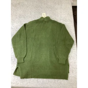 Universal Thread Green Cotton Shaker Stitch Open Front Cardigan Sweater‎ Size Sm thumbnail 4