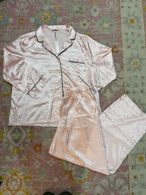 Victoria’s Secret Signature Satin Long Pajama Set thumbnail 1