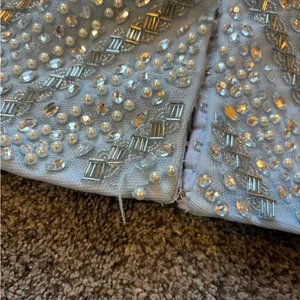 Blue Beaded Halter Top thumbnail 4