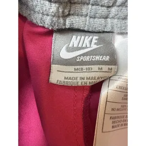 Nike Sportswear Women's Pink Woven Drawstring Shorts Size‎ M thumbnail 7