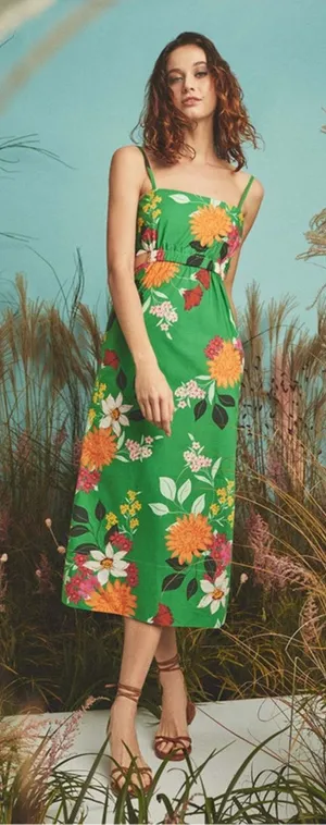 CARA CARA Vivian Dress Floral Sides Cut Out Size XS thumbnail 1