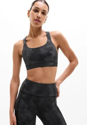 New Athleta S Train Free Reflective Sports Bra Black Small Cup A-C thumbnail 1