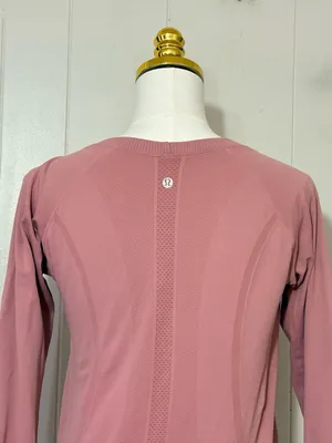 Lululemon Swiftly Tech Long Sleeve Shirt Pink Running Top Tagless thumbnail 7