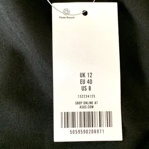 NWT ASOS One Shoulder Lace Evening‎ Midi Dress in Black thumbnail 10