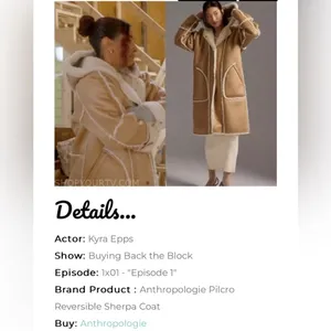 Pilcro Sherpa reversible coat Anthropologie thumbnail 5