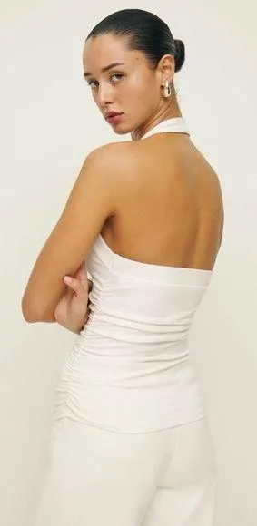 REFORMATION Arwen Ivory Knit Tank M thumbnail 2