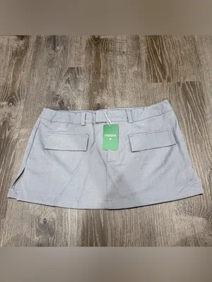 NWT Halara Grey Cargo Mini Skirt thumbnail 2