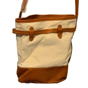 Canvas Shoulder Bag‎ nwot Brown thumbnail 3