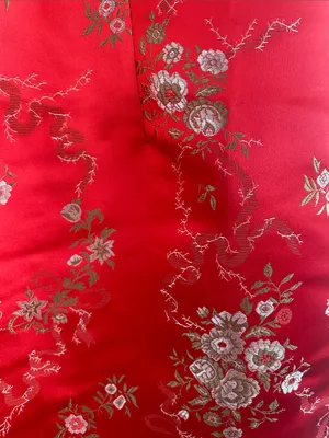 I.AM.GIA Tiger Mist Mini Dress Small Red Gold Floral Brocade Bodycon thumbnail 6