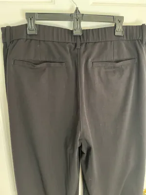 American Eagle Outfitters Black Curvy Wide Leg Dress Trousers Stretch Size 16L thumbnail 7