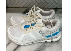 On Cloudrunner Women’s Size 7.5 White Blue Running Shoes EU 38.5 CloudTec thumbnail 8
