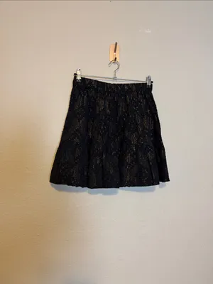 ROLLER RABBIT LUREX ASHTON SKIRT BLACK Gold Metallic Size‎ Small thumbnail 4