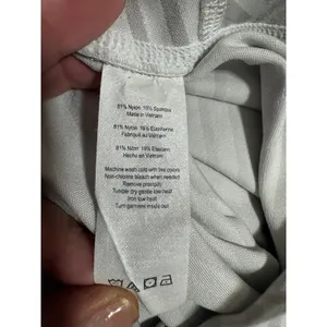 Alo Yoga High-Waist Crop Leggings, White & Grey Chevron Stripe Print, Size S thumbnail 6