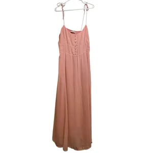 Abercrombie & Fitch Pink Maxi Dress - Size L thumbnail 15