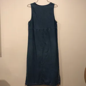 Vintage 90s Y2K Erika Collection Embellished Faded Denim Dress thumbnail 7