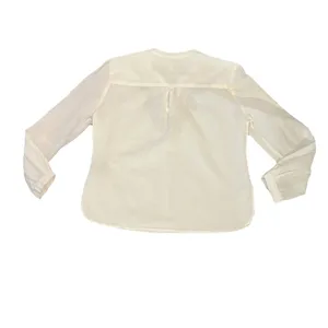 Charlie Paige Women’s Top Large Linen Blend Embroidered Roll Tab Sleeves‎ thumbnail 2