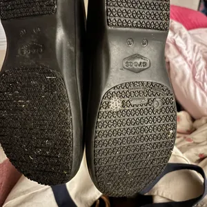 Crocs women's On The Clock slip on clog work shoes black size 10 thumbnail 6