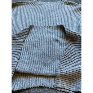 Trendy Gray 2-Piece Knit Set - Oversized Sweater‎ & Mini shorts - XS thumbnail 5