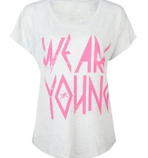 Young & reckless Metal Tee Shirt top dolman thumbnail 1