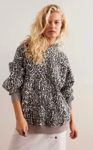 Free People printed hoodie thumbnail 1
